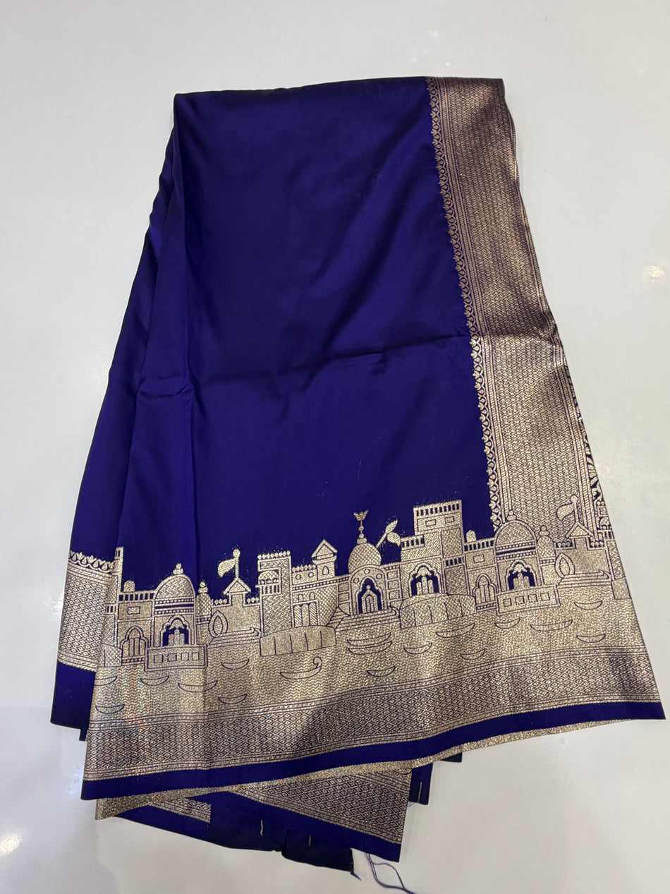 Banarasi ghat (royal blue colour )