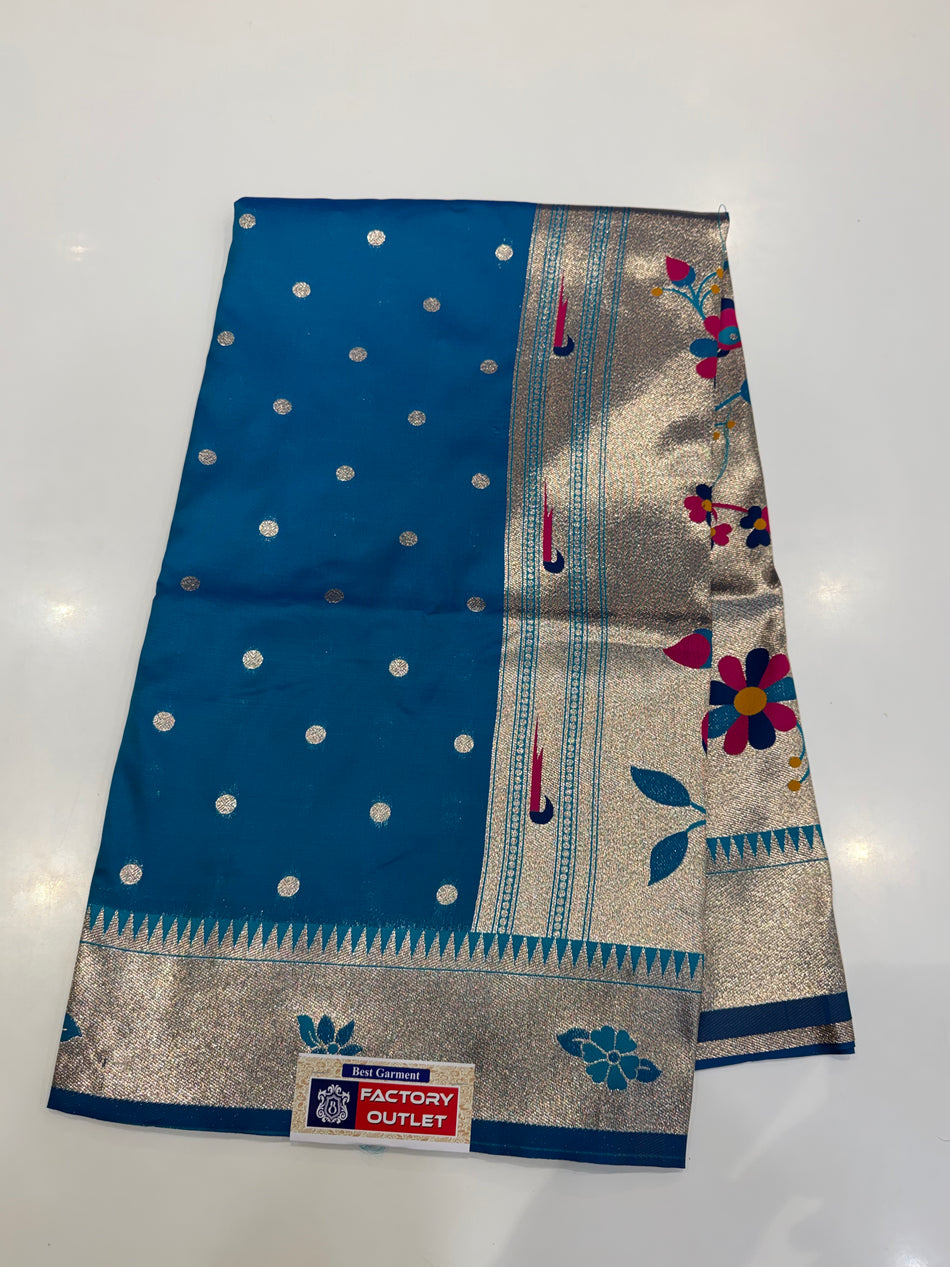 Kop Paithani ( chintamani colour )