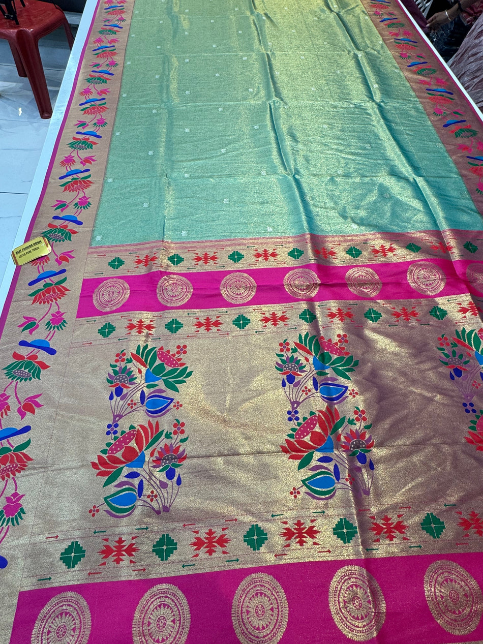 South Indian lotus tissue (pista colour )