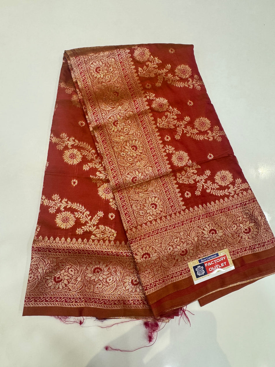 Jahlar saree (firta Orange )