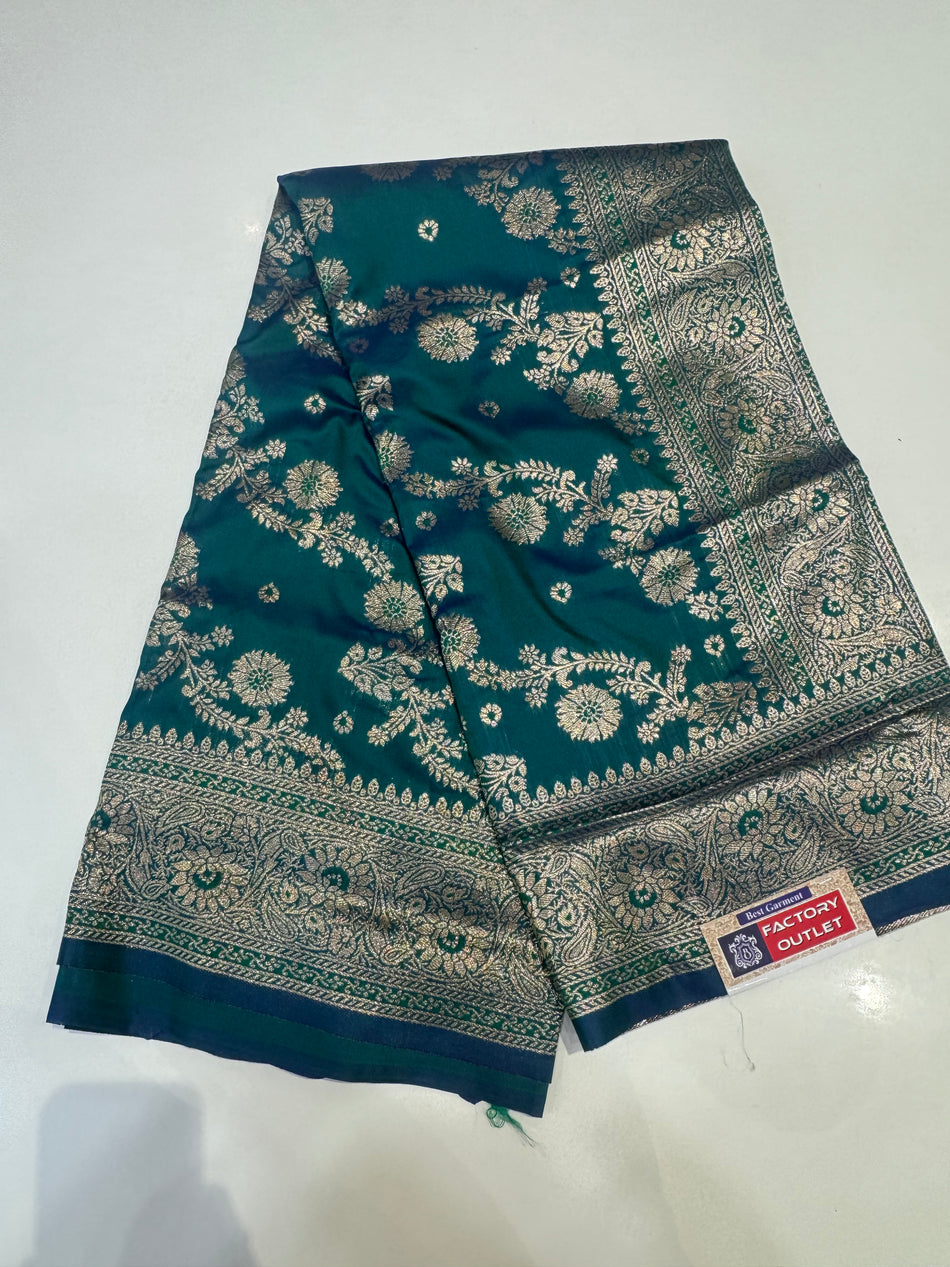 Jahlar saree ( morepanki colour )