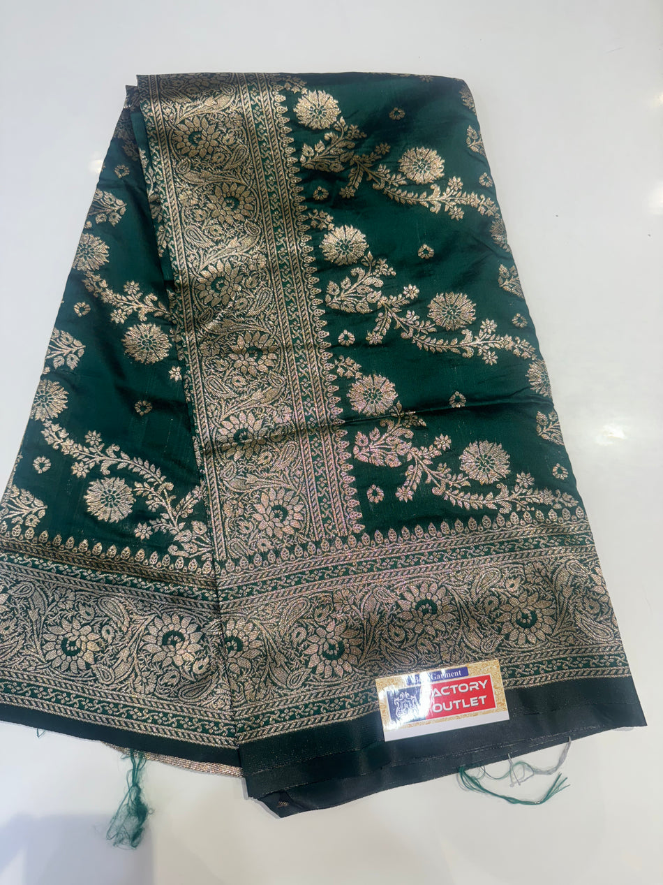Jahlar saree (green colour )