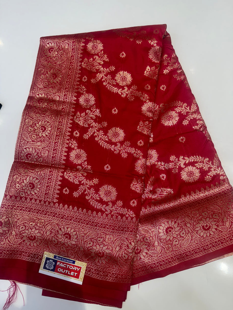 Jahlar saree (Rani colour )