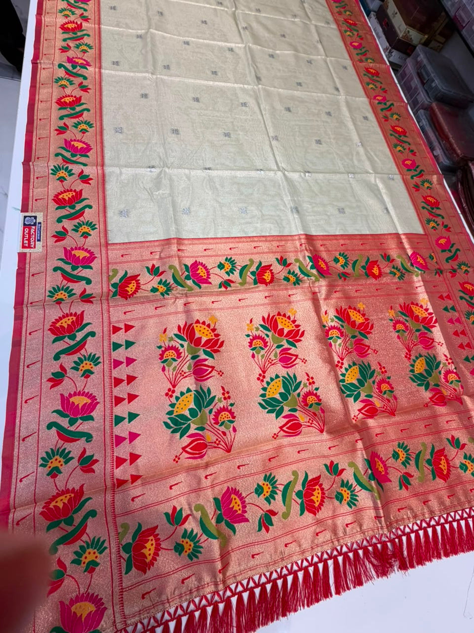 LOTUS TISSUE SAREE (PISTA)