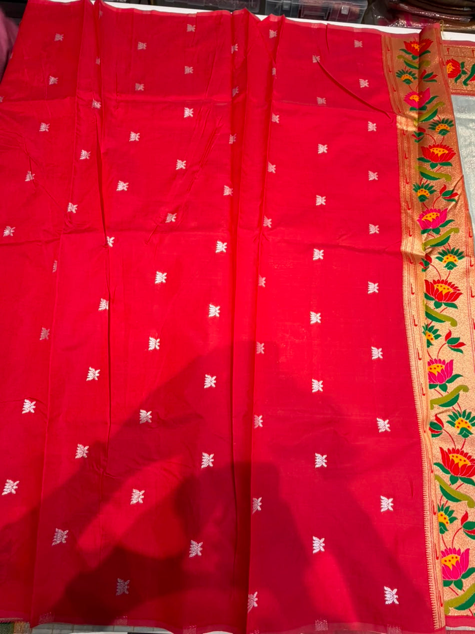Lotus Tissue Saree (Silver Grey)