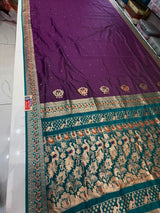 BOMKAI PESHWAI SAREE (COLOUR :WINE)