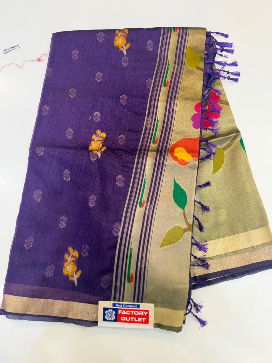 MEENA JAMDHANI SAREE (COLOUR : PURPLE)