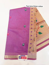 TWO TONE JAMDHANI PAITHANI (COLOUR : TWO TONE ONION)