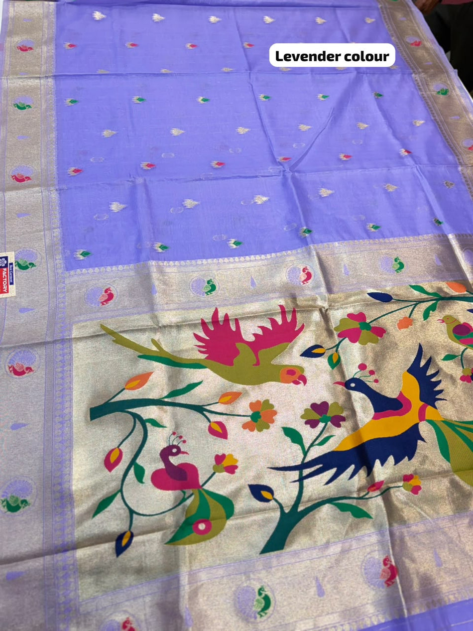 BAMBOO PAITHANI SAREE (COLOUR : LEVENDER)