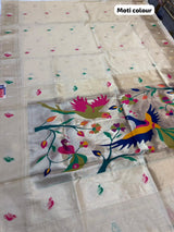BAMBOO PAITHANI SAREE (COLOUR : MOTI)