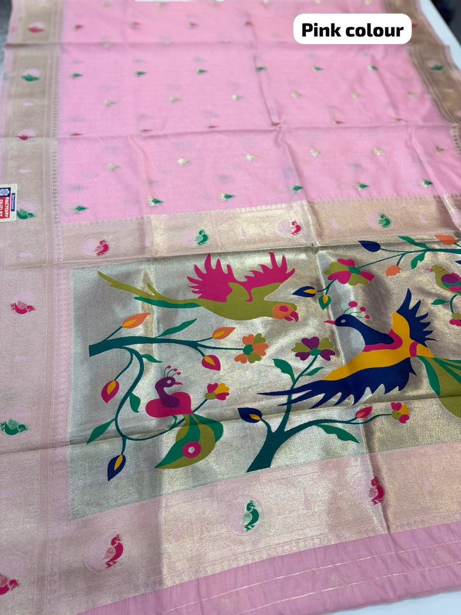 BAMBOO PAITHANI SAREE (COLOUR : PINK)