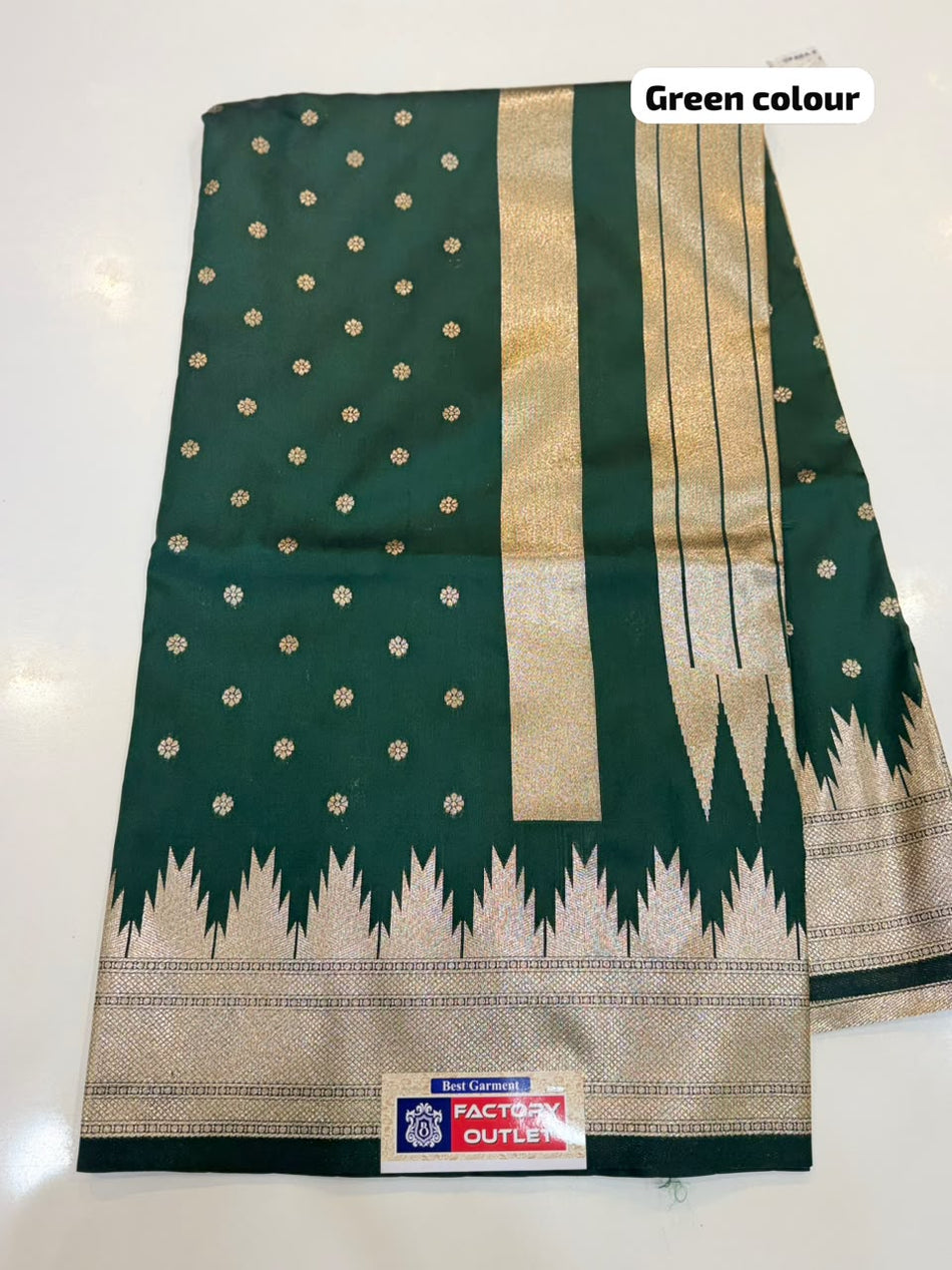 IRKAL SILK SAREE (COLOUR : GREEN)