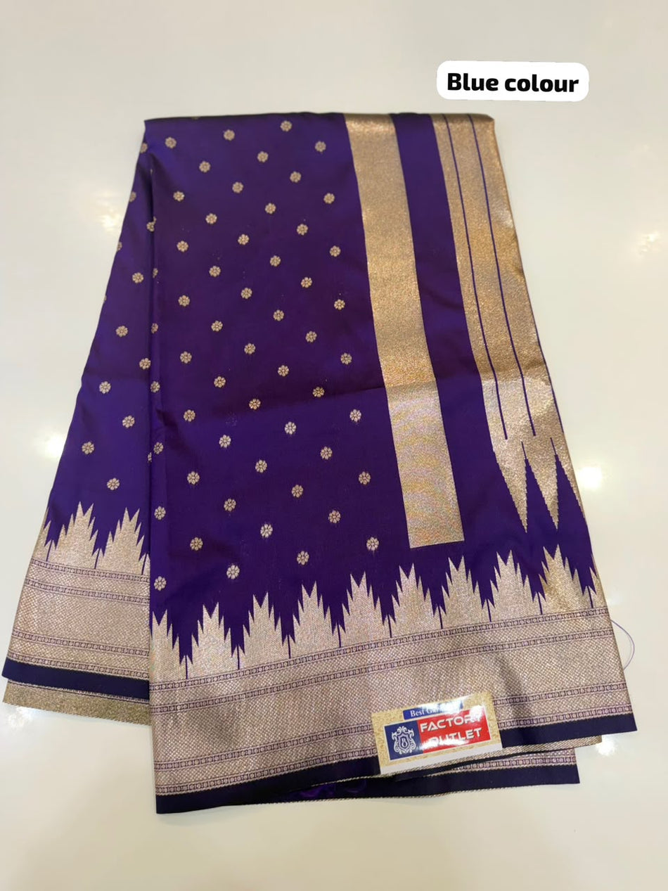 IRKAL SILK SAREE (COLOUR : BLUE)