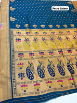 DESIGNER KALANJALI SAREE (COLOUR : PETRO)