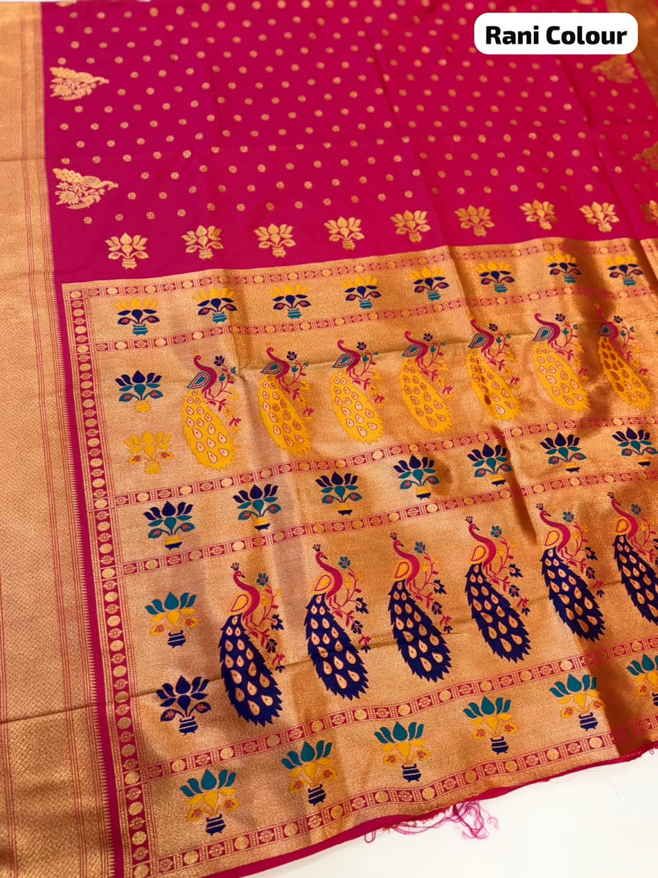 DESIGNER KALANJALI SAREE (COLOUR : RANI)