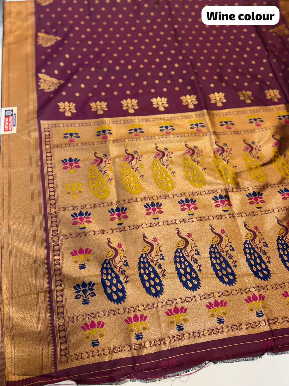 DESIGNER KALANJALI SAREE (COLOUR : WINE)