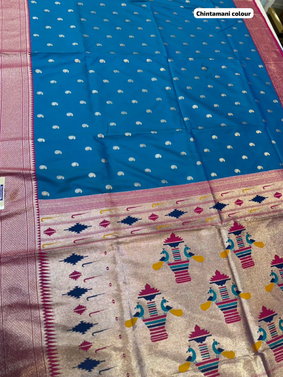 MAHARASHTRA PAITHANI SAREE (COLOUR : CHINTAMANI)