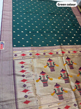 MAHARASHTRA PAITHANI SAREE (COLOUR :GREEN)