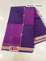 TWO TONE MAHESHWARI SAREE (COLOUR : PURPLE)