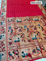 RAJHANS PAITHANI SAREE (COLOUR : RED)