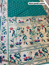 RAJHANS PAITHANI SAREE (COLOUR : MOREPANKHI)