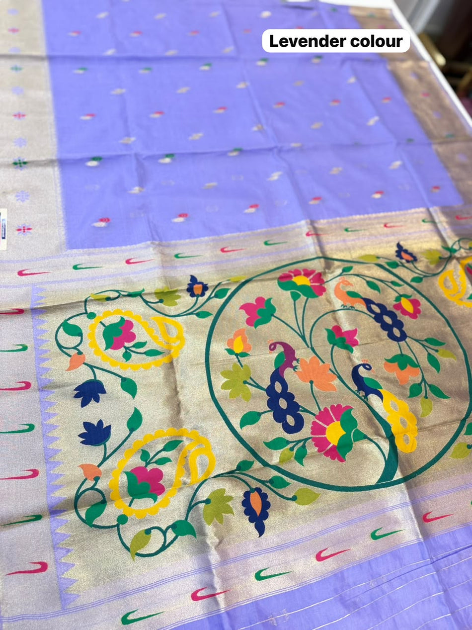 MORE BAMBOO SAREE (COLOUR : LEVENDER)