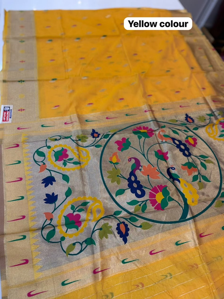 MORE BAMBOO SAREE (COLOUR : YELLOW)