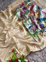BAMBOO TISSUE SAREE (COLOUR : MOTI)