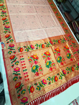 LOTUS TISSUE SAREE (PITCH color)